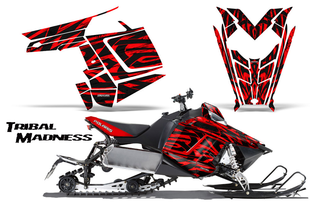 Polaris Rush Graphics Kit Tribal Madness Red